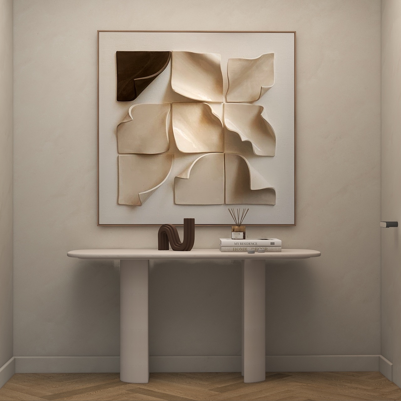 Vedere urbană din apartament — proiect Senin Design Interior